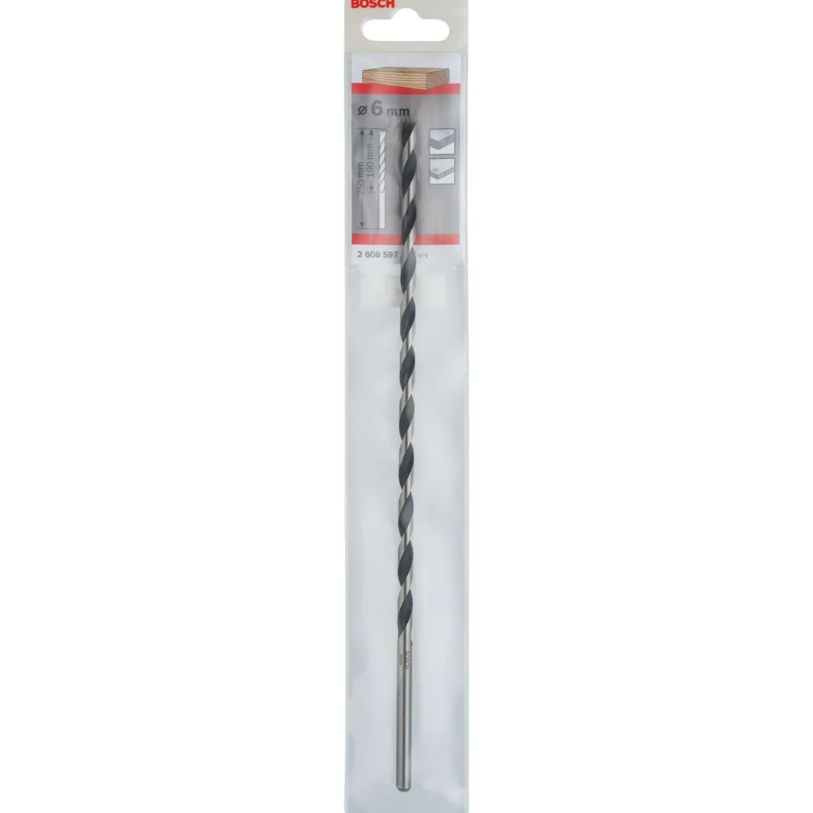 Bosch Professional Maschinenholzbohrer M-Spitze 6 x 250 mm d 6 mm