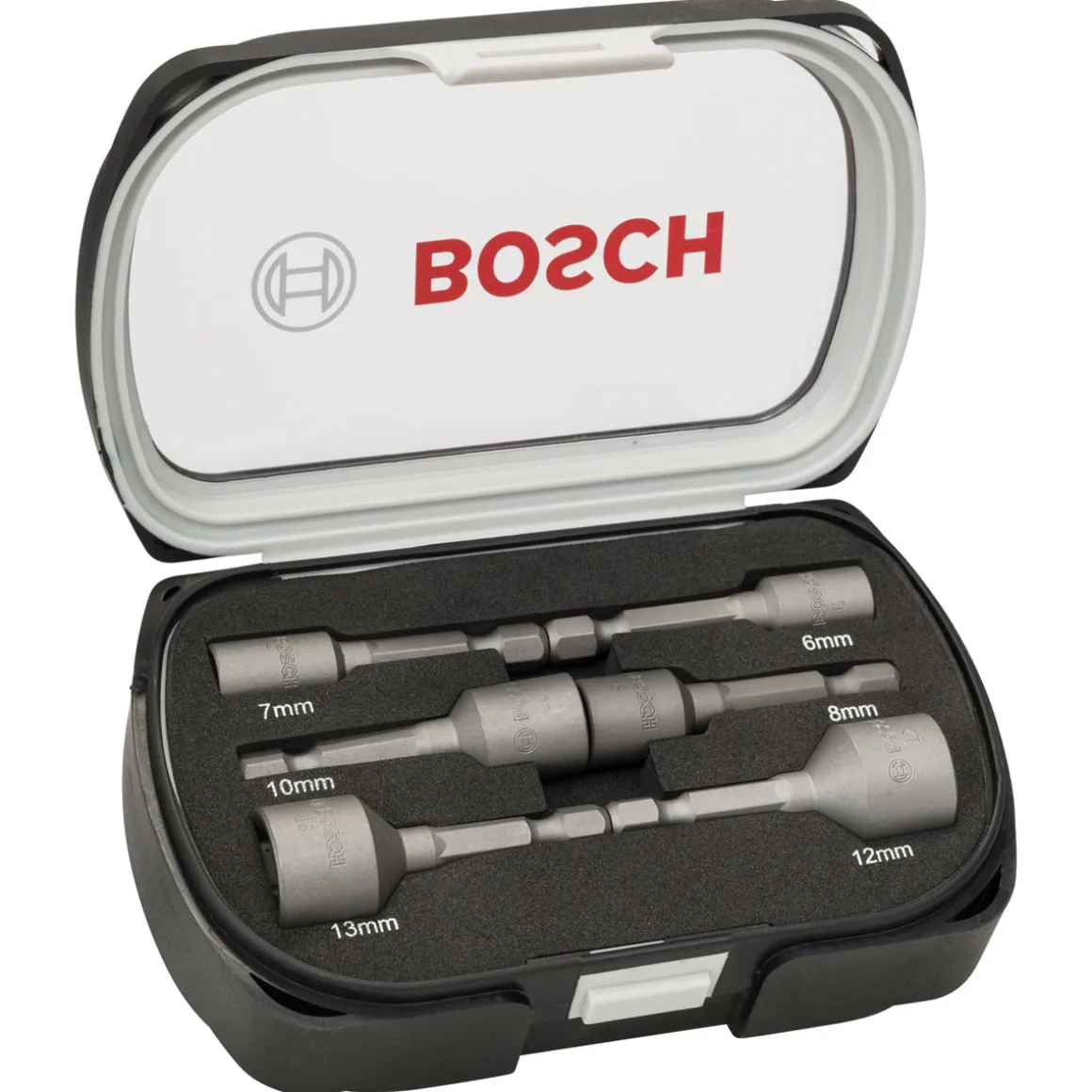 Bosch Professional 6-teiliges Steckschlüssel-Set 6–13 mm