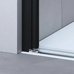 Breuer Drehtür Elana 6 für Nische Anschlag rechts schwarz matt Terrazzo 1000 mm