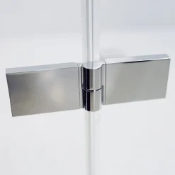 Breuer Drehtür mit Festteil Panorama für Nische, Anschlag rechts, schwarz matt, Intima, 1200 mm
