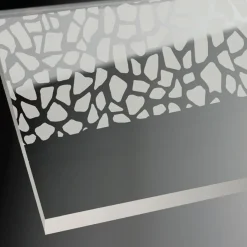 Breuer Eckeinstieg Avanta Drehtür 4-teilig alu chromeffekt Terrazzo 800/750 mm