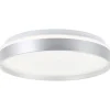 Brilliant Deckenleuchte Britt 33cm silber/weiß 22W 2300lm stufenlos dimmbar