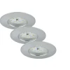 Briloner LED-Einbauleuchte Aluminium 3-flammig