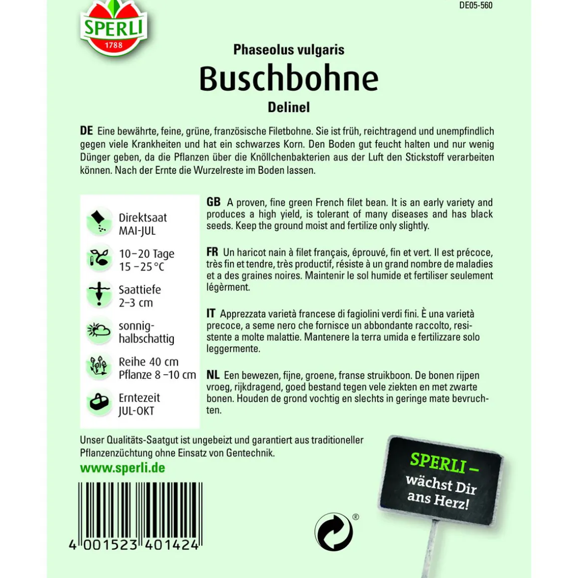 Buschbohne Delinel