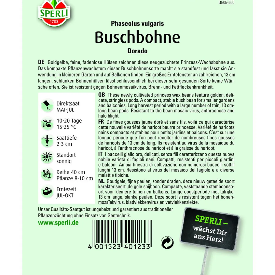 Buschbohne Dorado