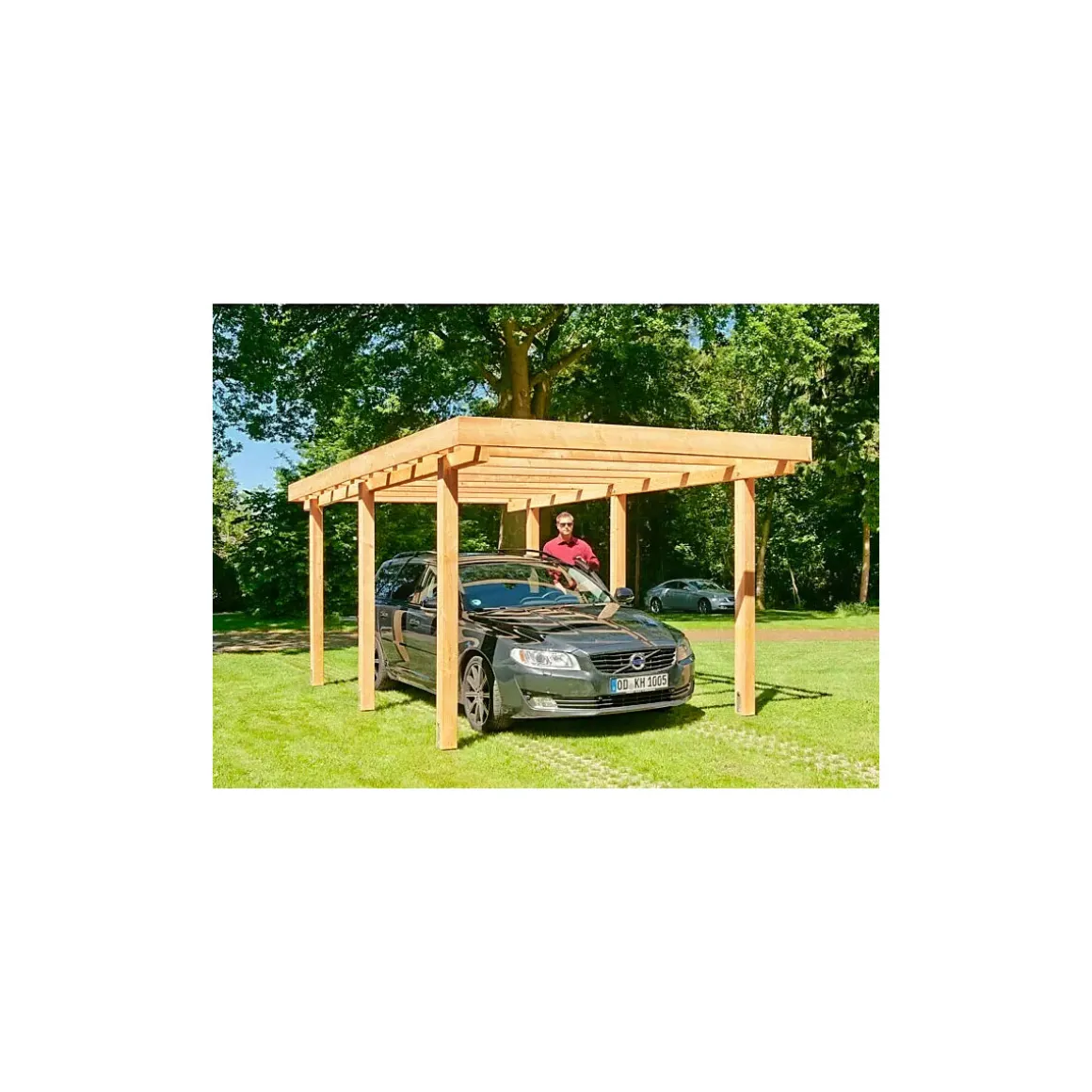 Carport Lärche, 304x510 cm