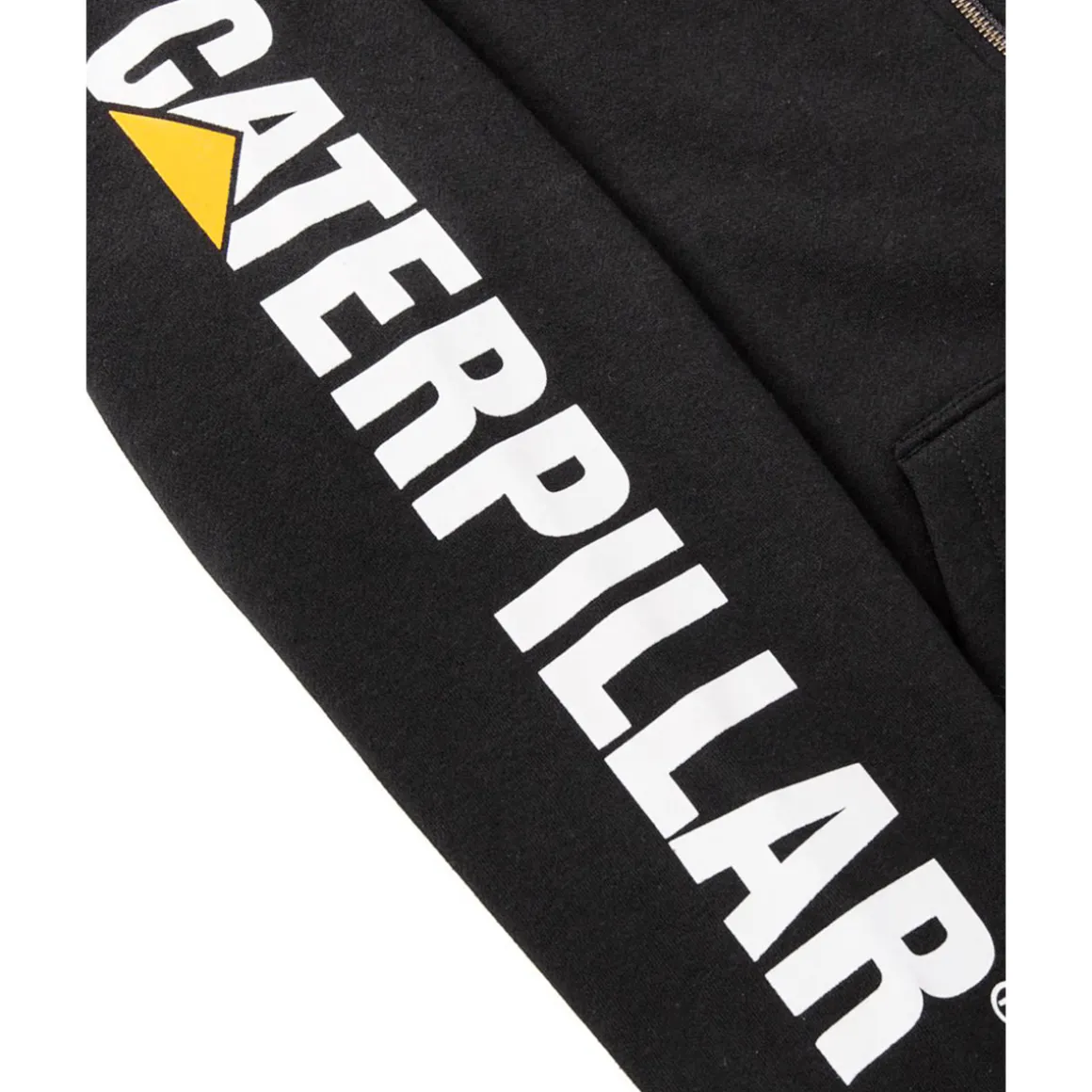 CAT Zip Hoodie Banner Gr. XL schwarz