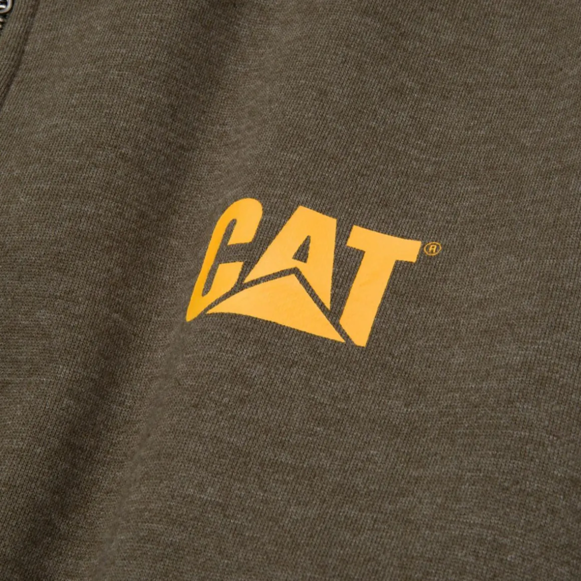 CAT Zip Hoodie Banner oliv Gr. XL