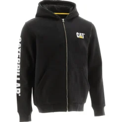 CAT Zip Hoodie Banner schwarz Gr. L