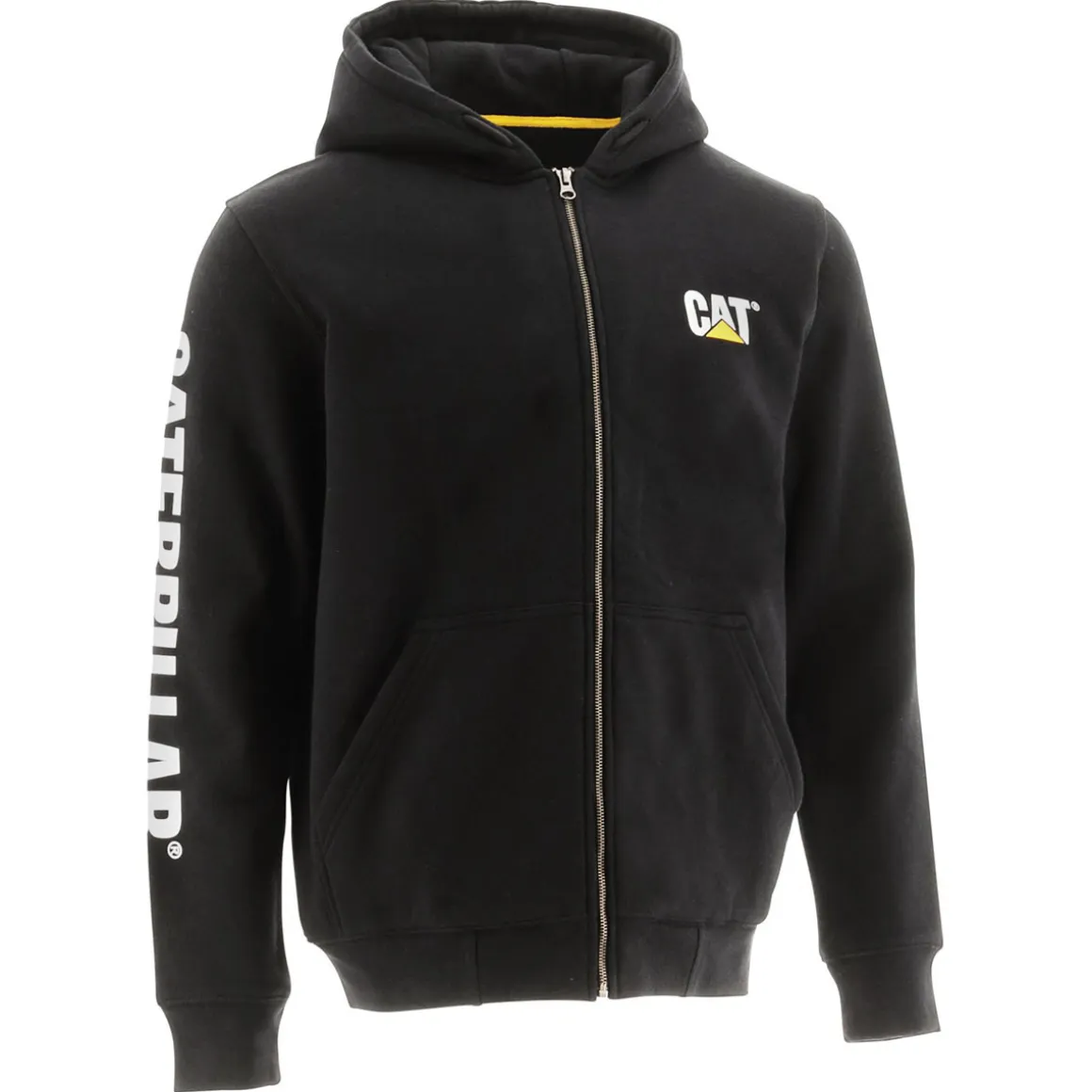CAT Zip Hoodie Banner schwarz Gr. L