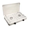 CFH Zweiflammkocher Capri inklusive Druckregler und 80 cm Gasschlauch
