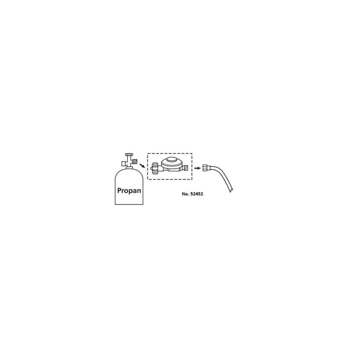 CFH Druckregler-Set 50 mbar 2-teilig