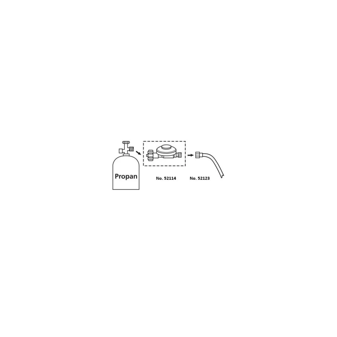 CFH Propan-Druckregler DR 114 2,5 bar