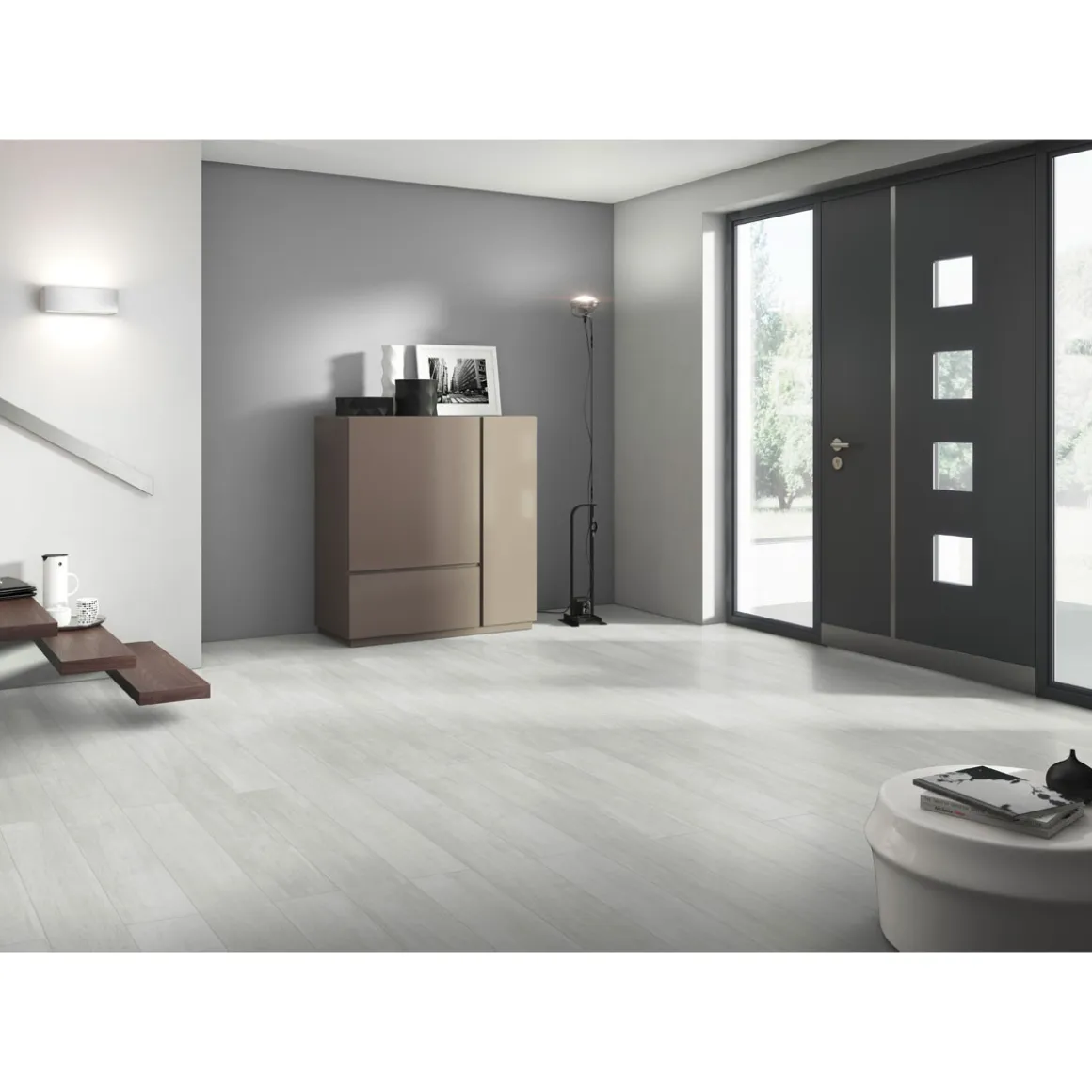 Classen Vinylboden Green Vinyl Pinie weiss 1290 x 173 x 4 mm