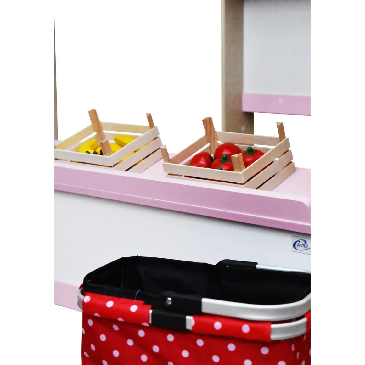 Coemo Kaufladen Lilly Holz Rosa