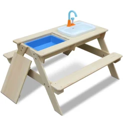Coemo Kindersitzgruppe und Matschtisch „Robin“, mit Waschbecken