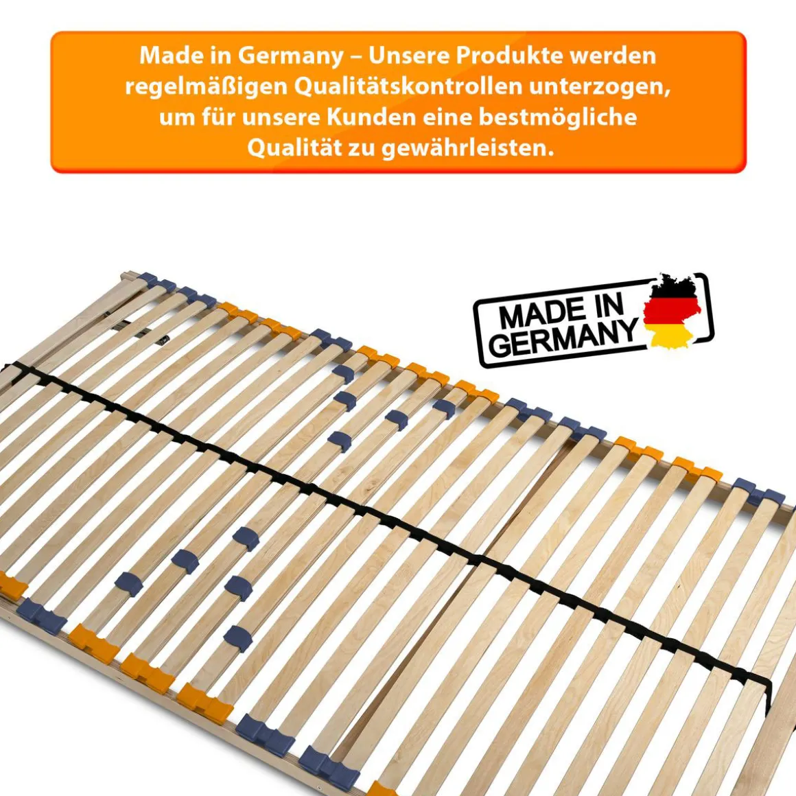 Coemo Lattenrost MULTIRA 28 Federleisten Kopfteil verstellbar 90 x 200 cm