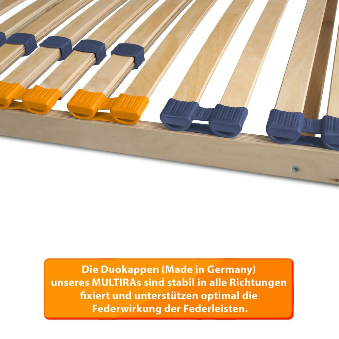 Coemo Lattenrost MULTIRA 28 Federleisten Kopfteil verstellbar 90 x 200 cm