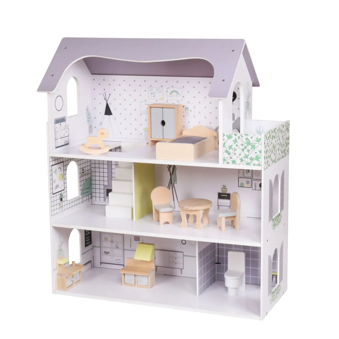 Coemo Puppenhaus „Anna“, 3 Etagen