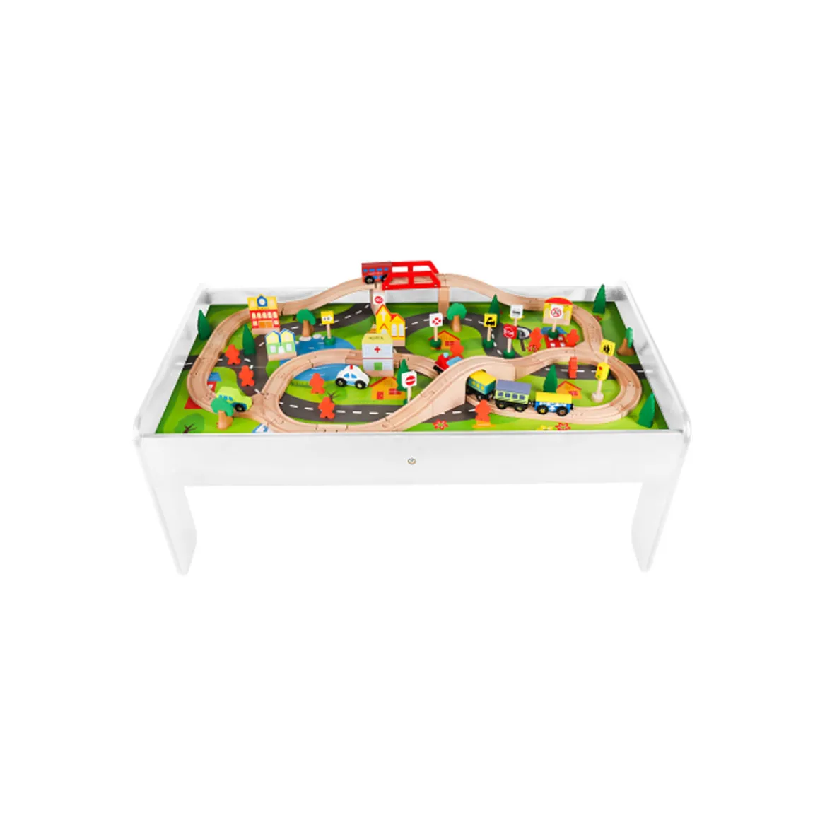 Coemo Spieltisch mit Holzeisenbahn