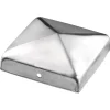 Connex Pfostenkappe Niro ohne Kugel 7 x 7 cm matt