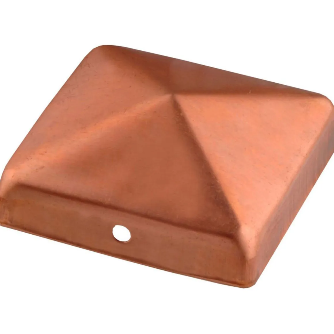 Connex Pfostenkappe ohne Kugel 7 x 7 cm Kupfer