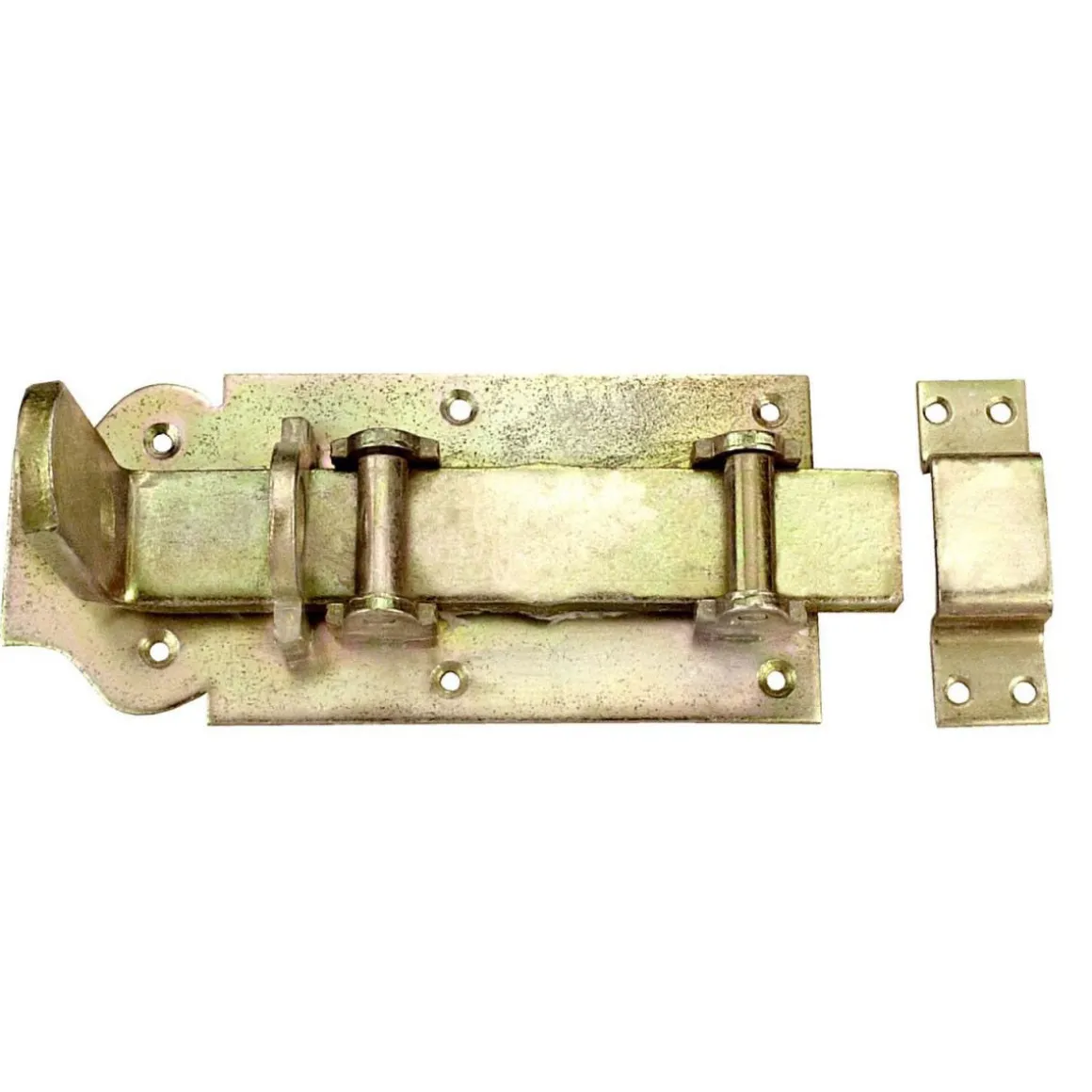 Connex Rollen-Schlossriegel gerade 180 x 80 mm verzinkt gelb