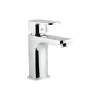 Cornat Waschtischarmatur-Set Saint, EHM, HD, Druck-Ablauf, chromfarbig