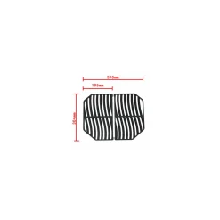 COZZE E-200 Grill 230V mit 2 Gusseiserene Grillpfanne 2200W