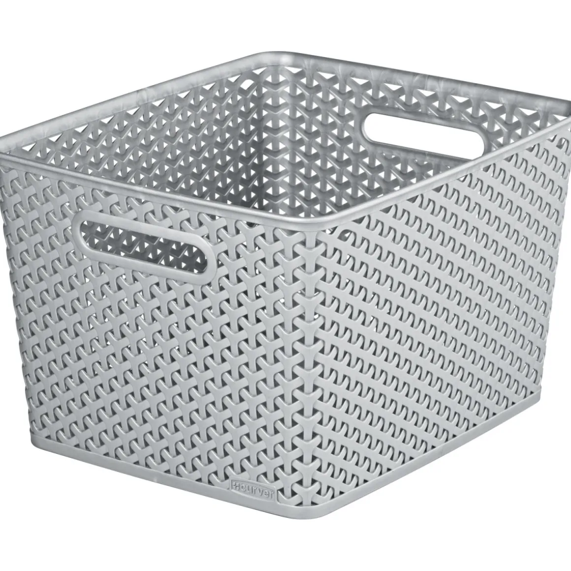 Curver Aufbewahrungsbox My Style Korb L silber 18 L
