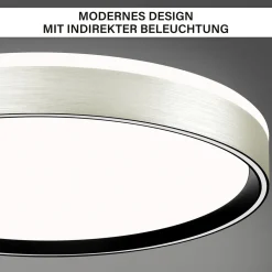 Decken-Wandleuchte SHINING PLUTO LED ALU 1800K 24W