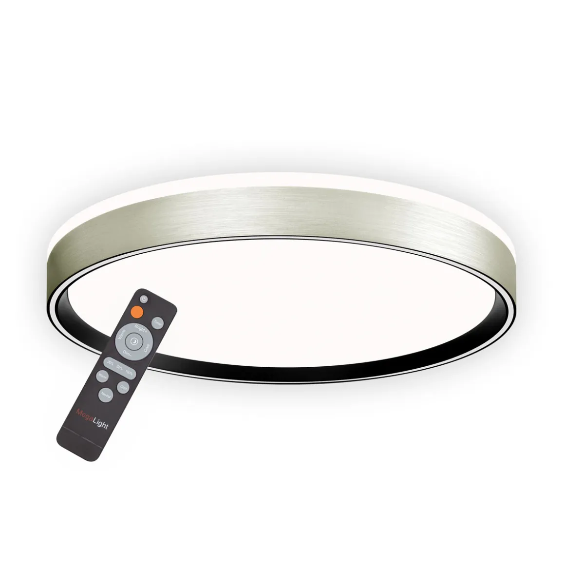 Decken-Wandleuchte SHINING PLUTO LED ALU 1800K 24W
