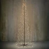 Deko-Baum schwarz mit LED und Timer & Dimmer 240x90 cm