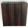 Dekor-Eckhölzer 1,9 x 1,9 x 6 cm 4 Stk stahlfarben