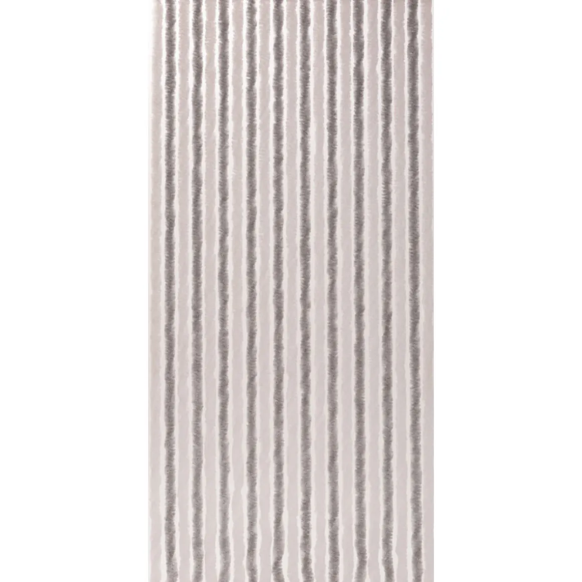 Deko-Vorhang Flauschi silber-weiß