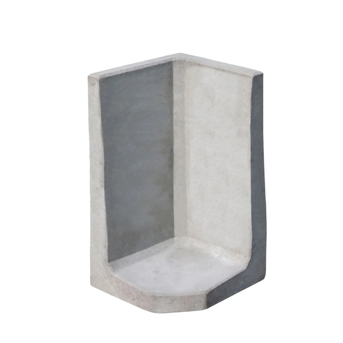 Diephaus L-Stein-Ecke grau 80 x 40 x 40 x 7 cm