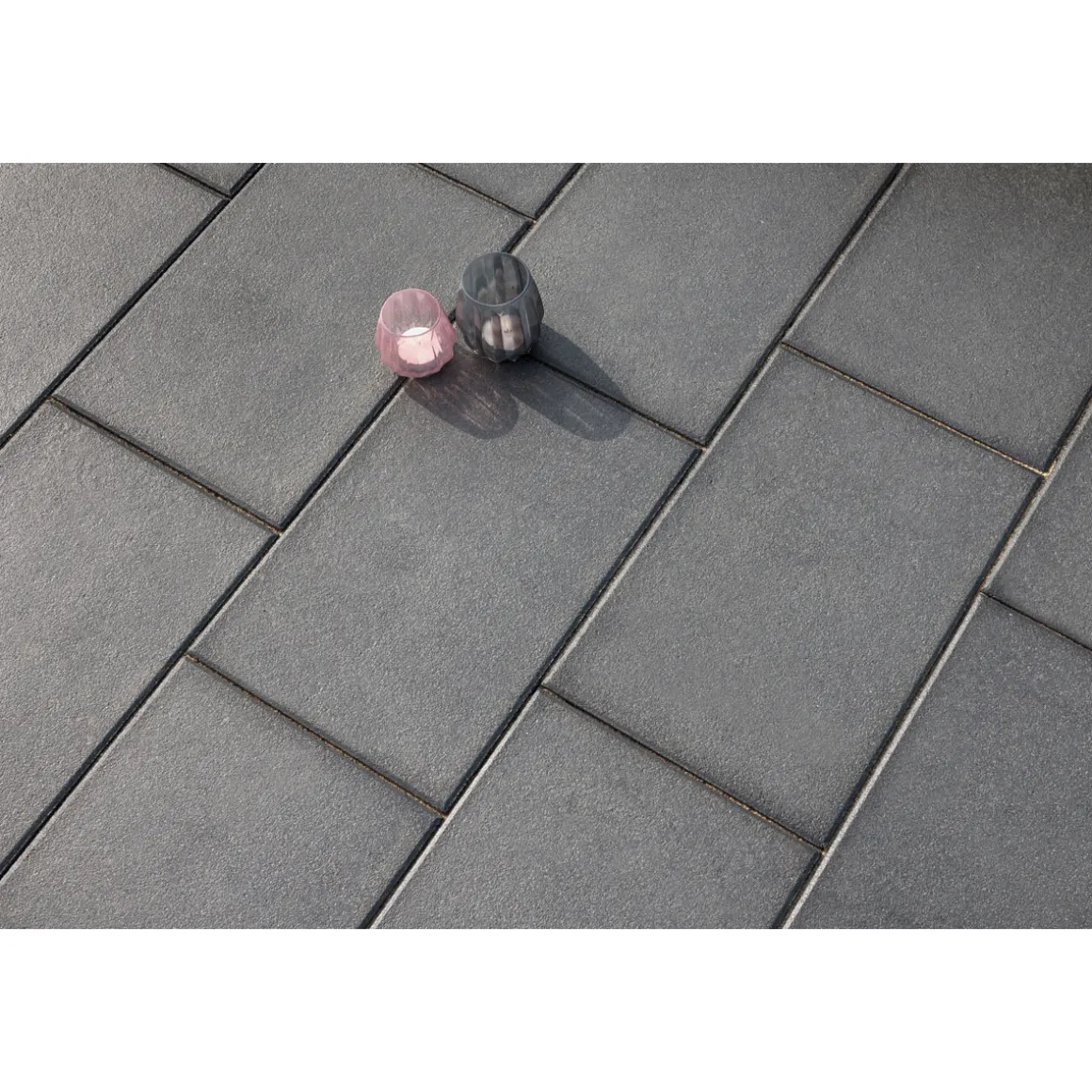 Diephaus Terrassenplatte Schwarz-Basalt 60 x 40 x 4 cm