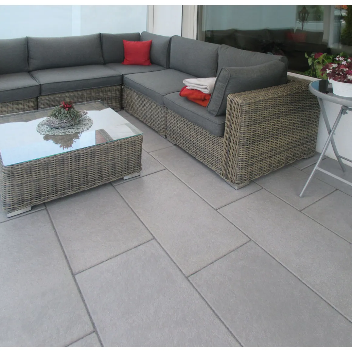 Diephaus Terrassenplatte No 1 Gallant Mittelgrau 80 x 40 x 4 cm