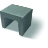 Diephaus U-Stein-Ecke anthrazit 40 x 40 x 40 cm