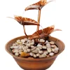 dobar Design-Zimmerbrunnen 22,5 x 23,5 x22,5 cm braun