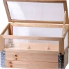dobar Frühbeet mit Pflanzkasten beige 100 x 50 x 50,2 cm
