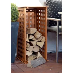 dobar Kaminholzregal braun 39 x 85 x 39 cm