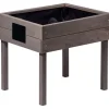 dobar Kinderhochbeet mit Kreidetafel 50 x 45 x 40 cm grau