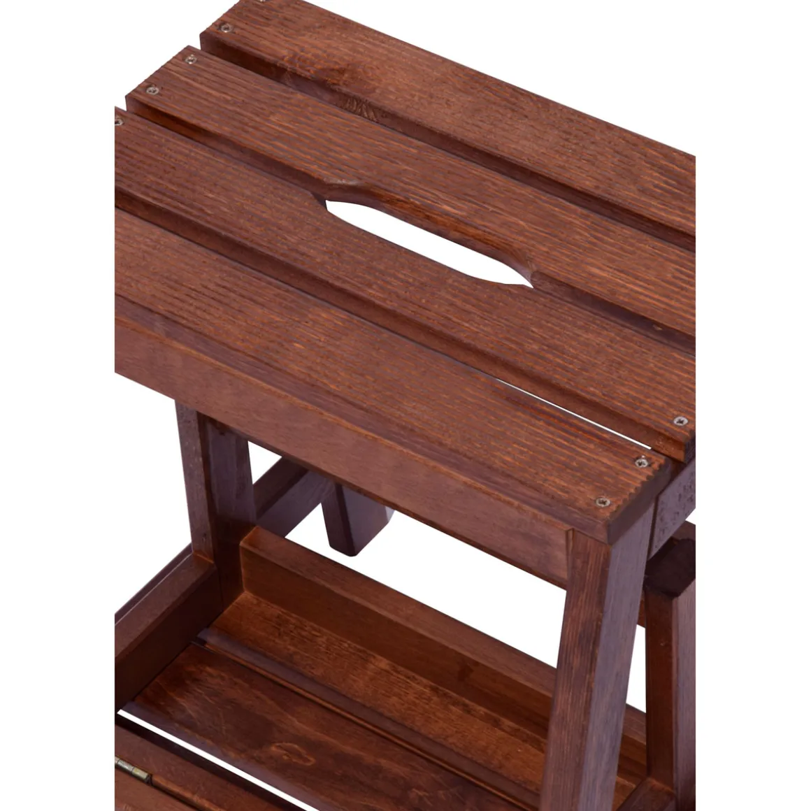 dobar Klapphocker 53/39 x 38 x 45 cm dunkelbraun