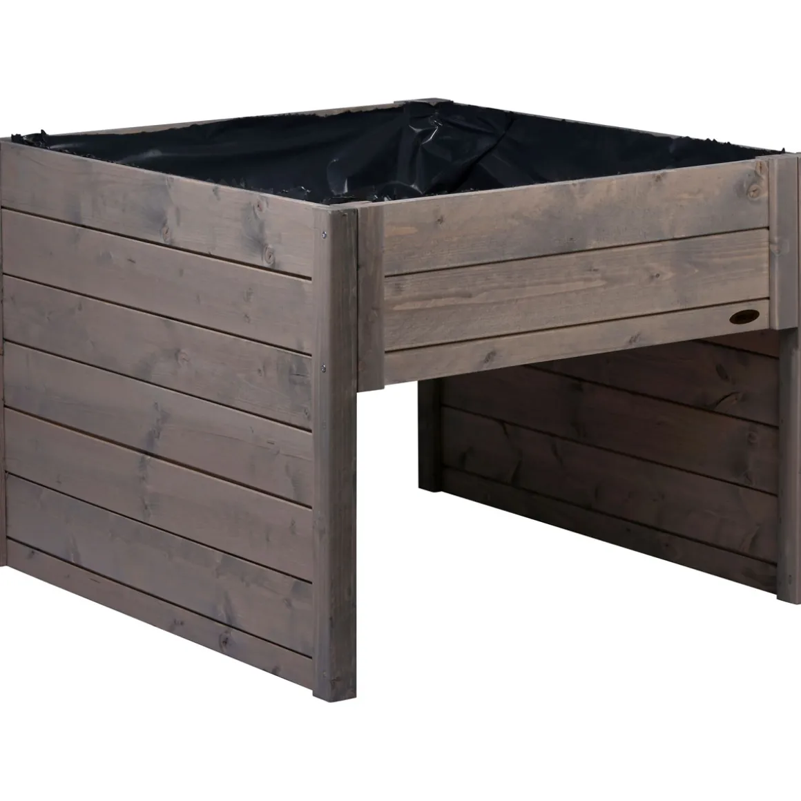 dobar Mährobotergarage mit Pflanzkasten 56 x 73 x 79 cm grau
