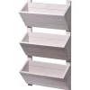 dobar Wandbeet 3-stufig 38 x 79 x 17,5 cm weiß