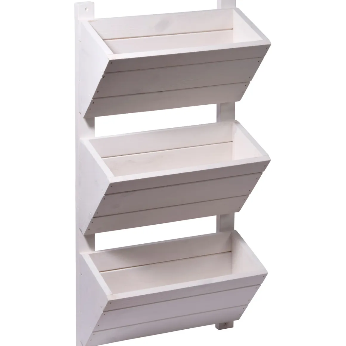 dobar Wandbeet 3-stufig 38 x 79 x 17,5 cm weiß