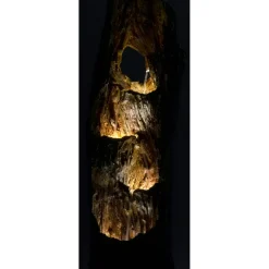 dobar XL Design-Gartenbrunnen 30 x 124,5 x 34 cm braun