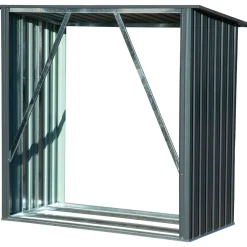 dobar XXL-Kaminholzregal Madera 163 x 154 x 83 cm grau