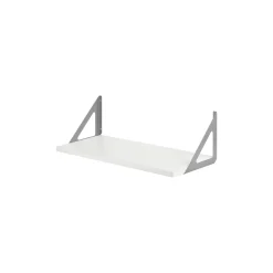 Dolle Regal Lite und Tri weiß/silber 80 x 25,3 x 2 cm